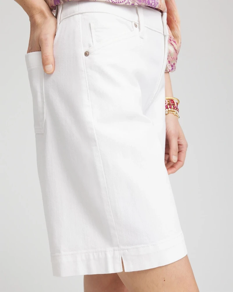 Denim Trouser Shorts