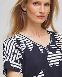 Zenergy® Floral Stripe Tee