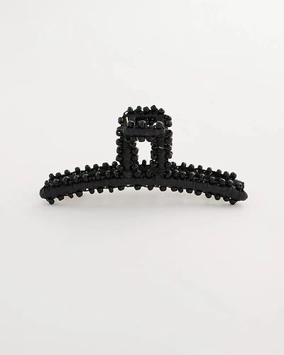 Black Raffia Hair Clip