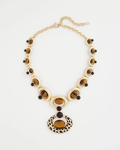Chico's Originals Tiger's Eye Pendant Necklace