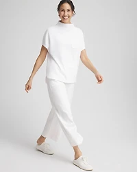 Zenergy® Beach Slub Funnel Neck Pullover Top