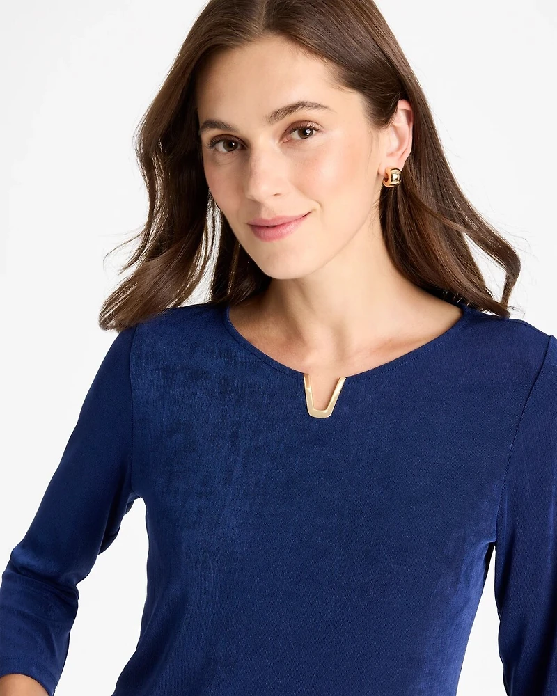 Travelers™ Embellished V-Neck Top