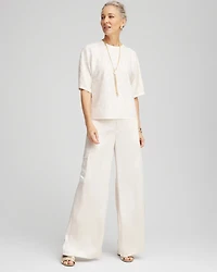 Short Sleeved Sequin Pullover Sweater