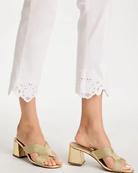 Embroidered Brigitte™ Slim Crop Pant