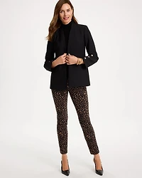 Soft-Stretch Button Detail Blazer