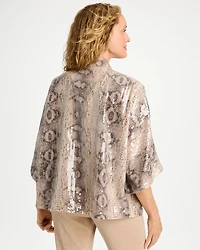Travelers™ Collection Sequin Animal Print Kimono