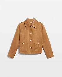 Suede Cropped Jacket
