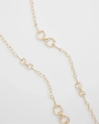 Equestrian Horsebit Long Link Necklace