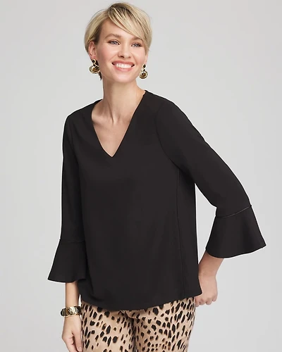 Ponte V-Neck Tee