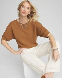 Ribbed Combed Cotton Sweater