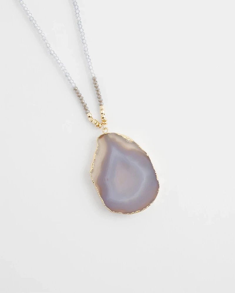 Adjustable Agate Stone Necklace