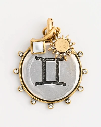 Gemini Zodiac Charm Pendant