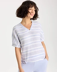 Zenergy® Striped Gauze Lounge Shirt