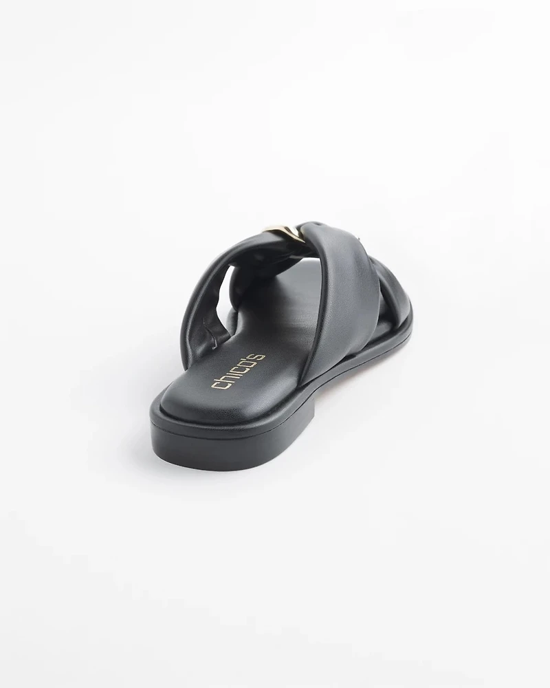 Black Leather Sandals
