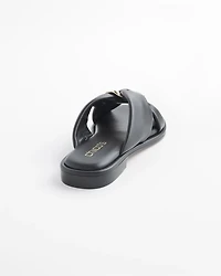 Black Leather Sandals