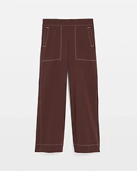 Petite Brigitte™ Utility Wide-Leg Cropped Pants