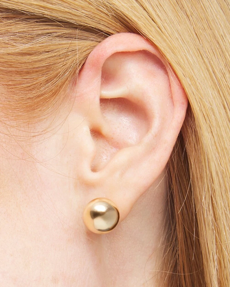 Gold Tone Stud Earrings