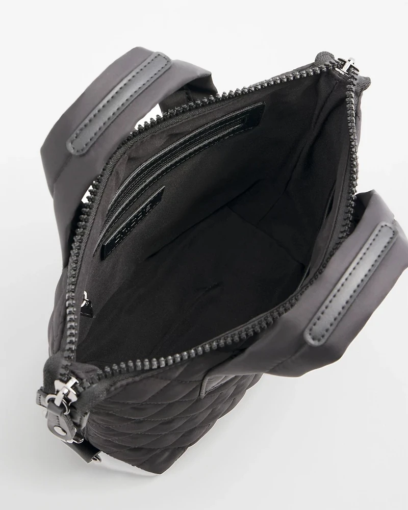 Quilted Cross Body Sport Tote Bag