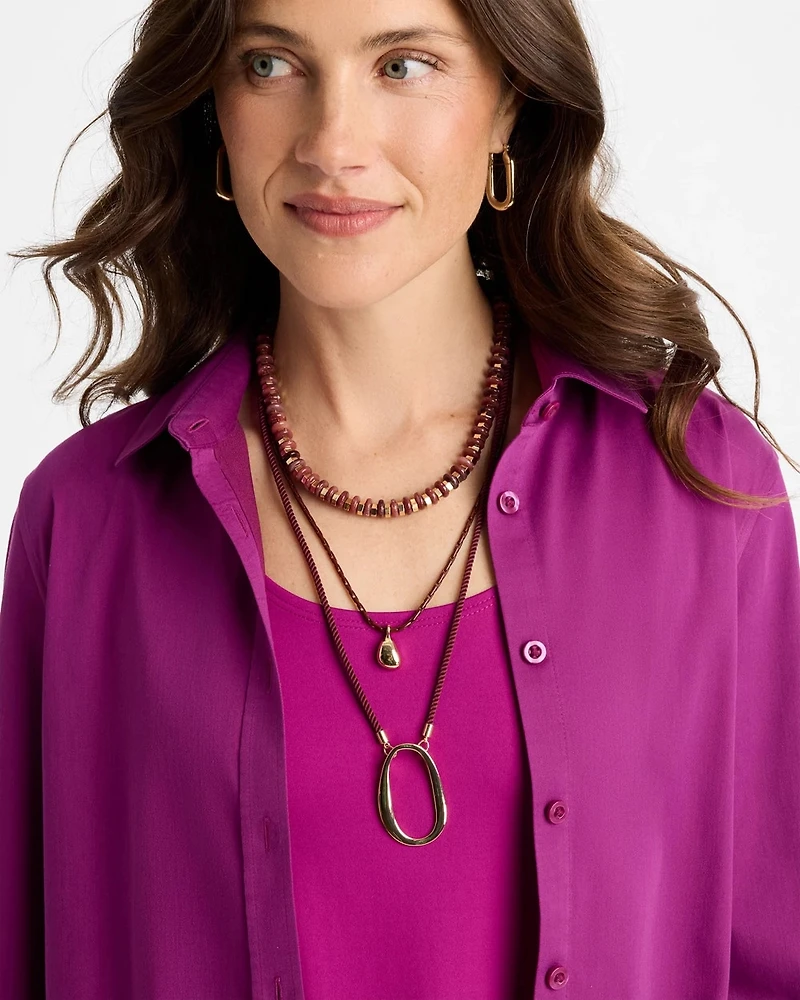 Convertible Beaded Pendant Necklace