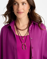 Convertible Beaded Pendant Necklace