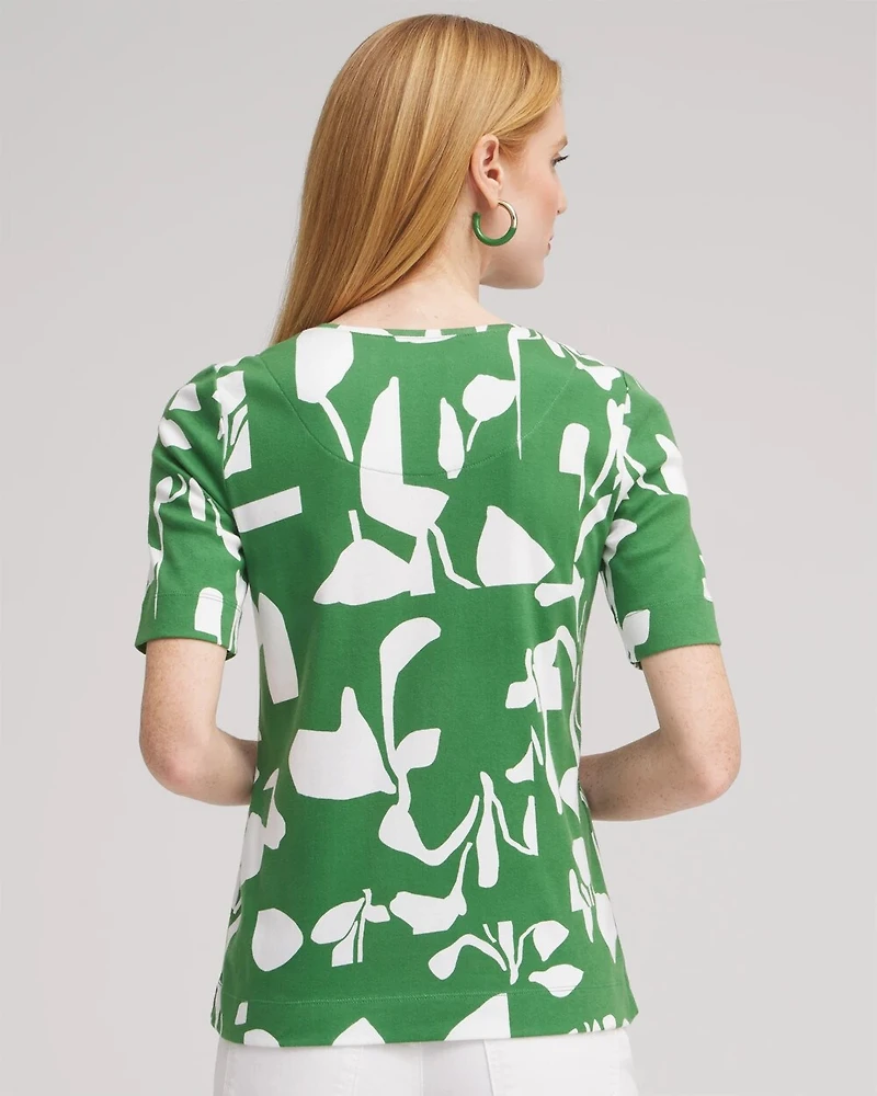 Abstract Everyday Elbow Sleeve Tee