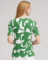 Abstract Everyday Elbow Sleeve Tee