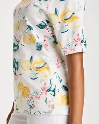 Cotton Slub Printed Tee
