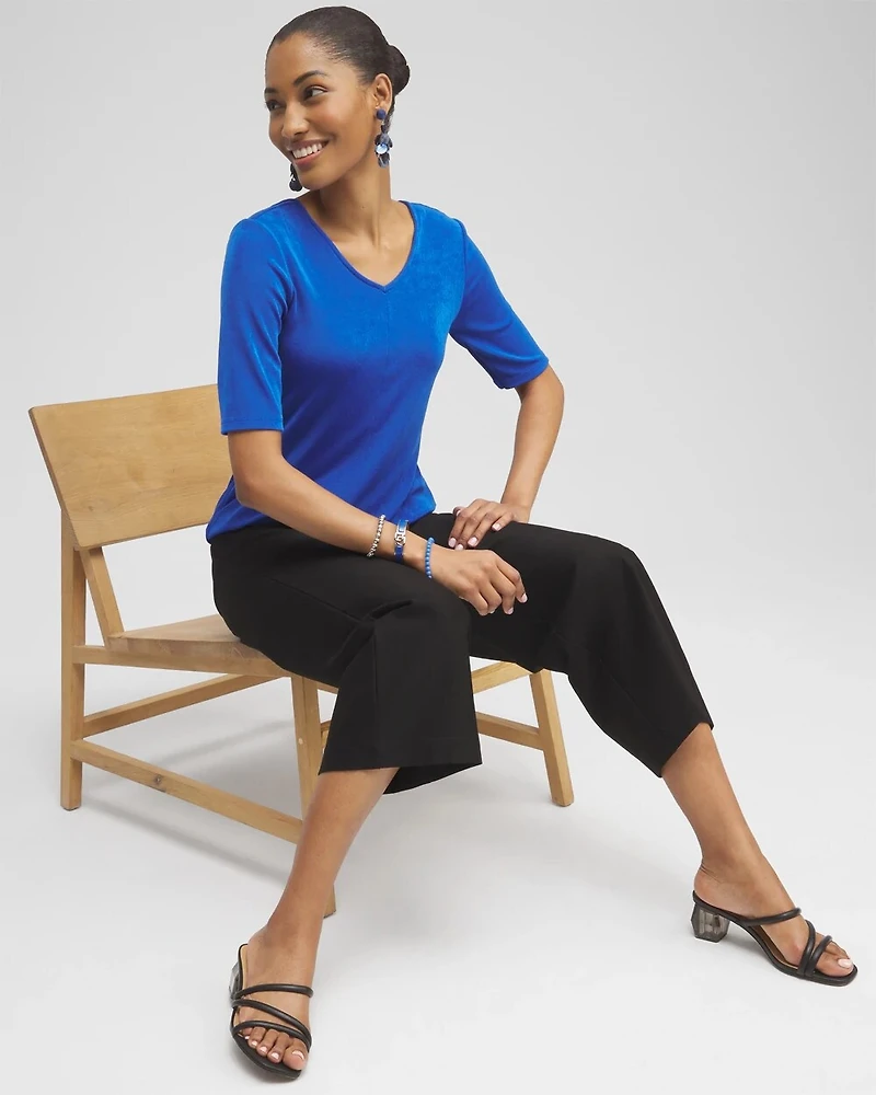 Travelers™ Collection Crepe Cropped Pants