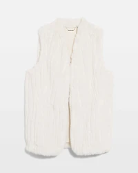 Elongated Faux Fur Vest