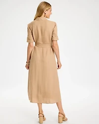 Linen Safari Shirtdress