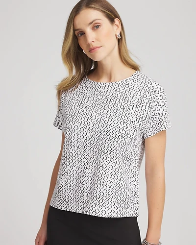 Zenergy® UPF Geo-Print Dolman Top