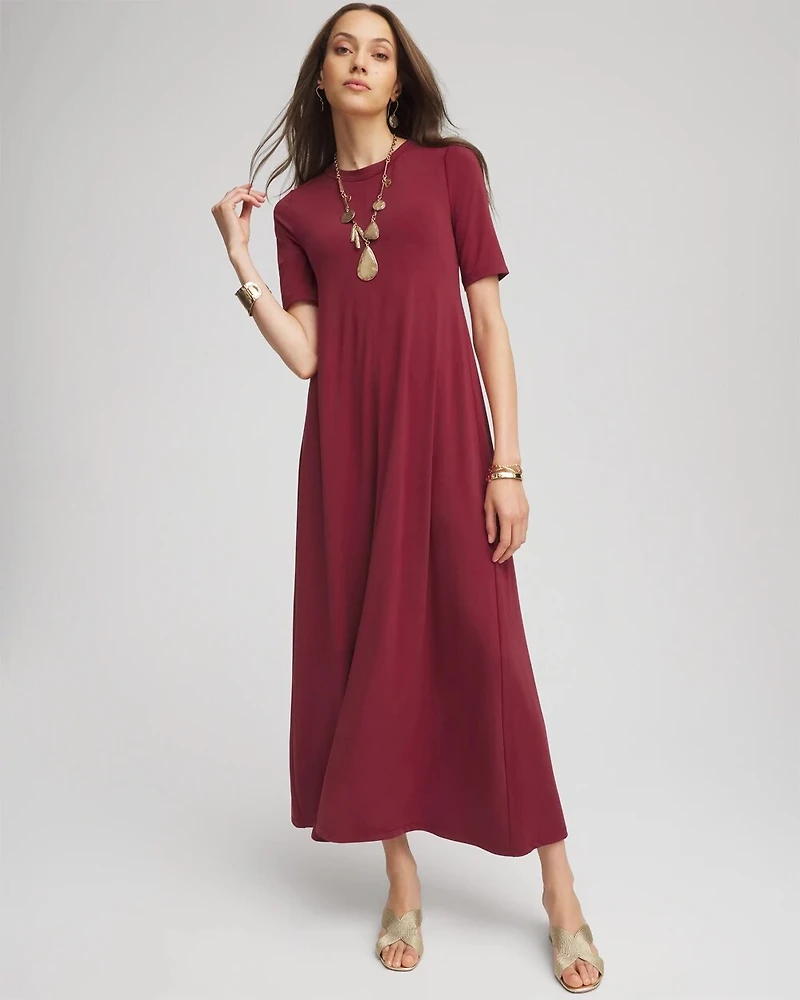 Stretch-Jersey Maxi Dress