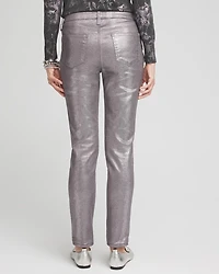 Girlfriend Coated Ankle Jeans