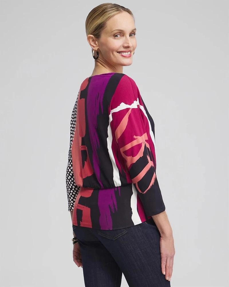 Touch of Cool™ Abstract Banded Hem Tee