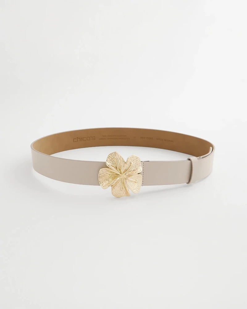 Floral Buckle Trouser Belt