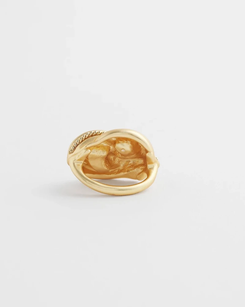 Gold Scarf Ring