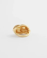 Gold Scarf Ring