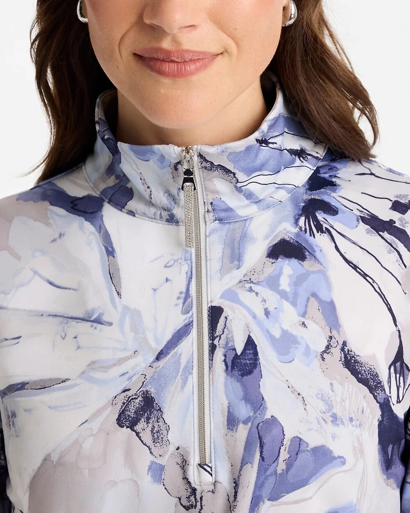 Zenergy® UPF Botanic Half Zip Polo
