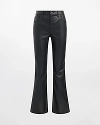 Girlfriend Coated Flare Jeans