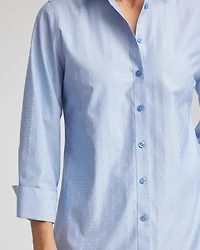No Iron™ Striped Jacquard Sateen Shirt