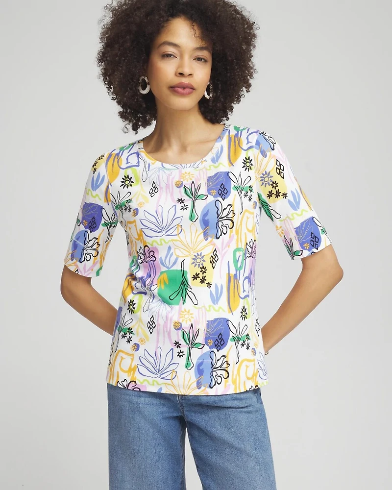 Surreal Jewel Neck Tee