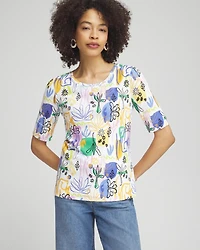 Surreal Jewel Neck Tee