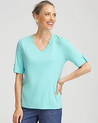 Pima V-Neck Tee