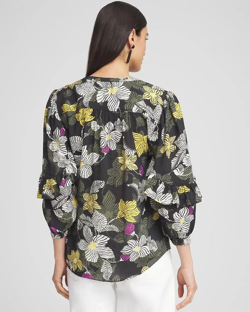 Ruffle Sleeve Blouse