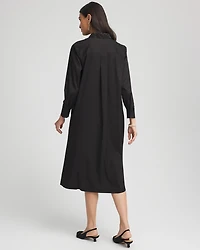Sequin Collar Midi Shirtdress