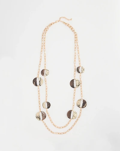 Long Multi-Strand Snake Necklace