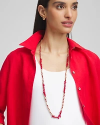 Single Strand Coral Necklace