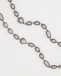 Frosted Quartz Single Strand Necklace