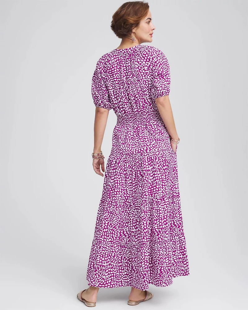 Smocked Waist Maxi Dress