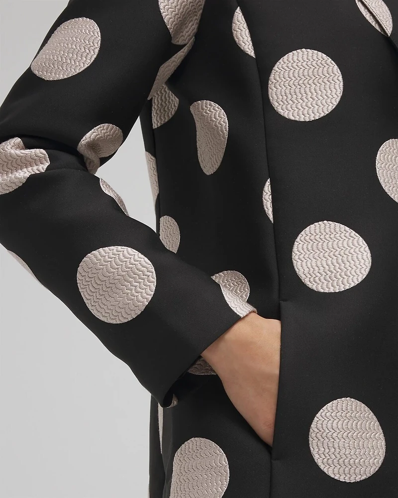 Polka Dot Jacquard Topper